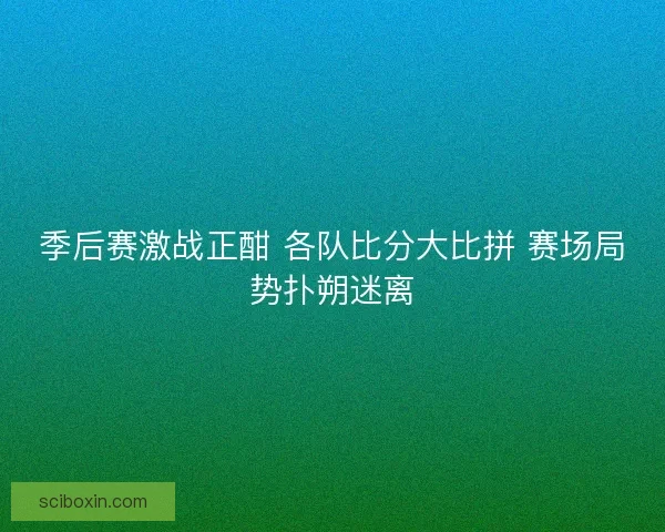 季后赛激战正酣 各队比分大比拼 赛场局势扑朔迷离