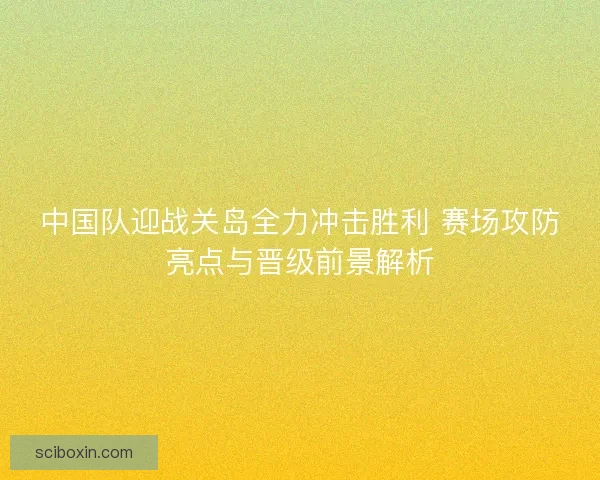 中国队迎战关岛全力冲击胜利 赛场攻防亮点与晋级前景解析